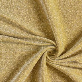 Žerzejová látka s třpytkami Glamour – hořčicove žlutá, 