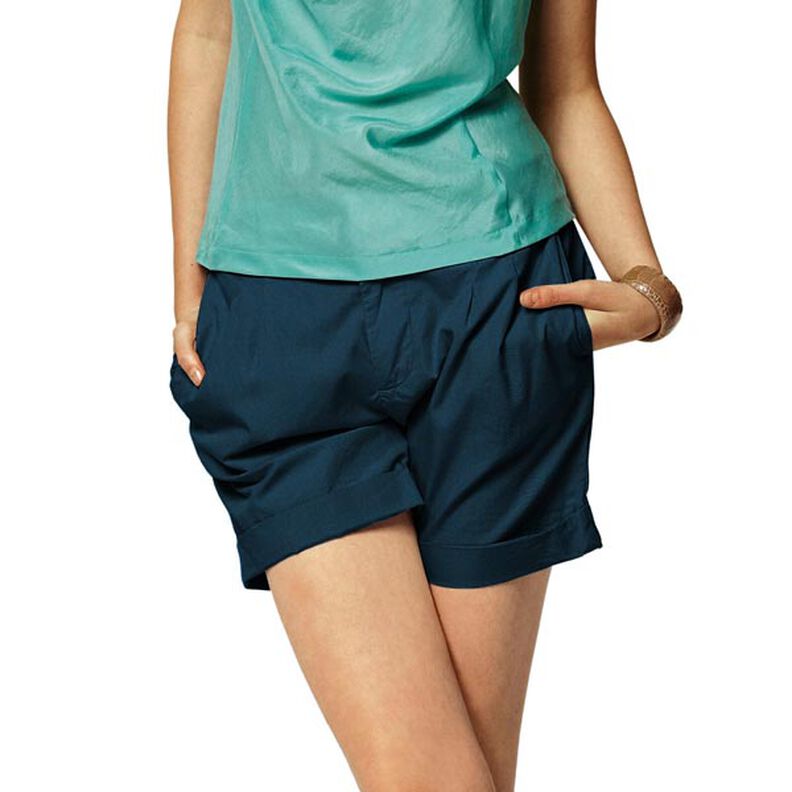 Stretch Satin – petrolejová,  image number 4