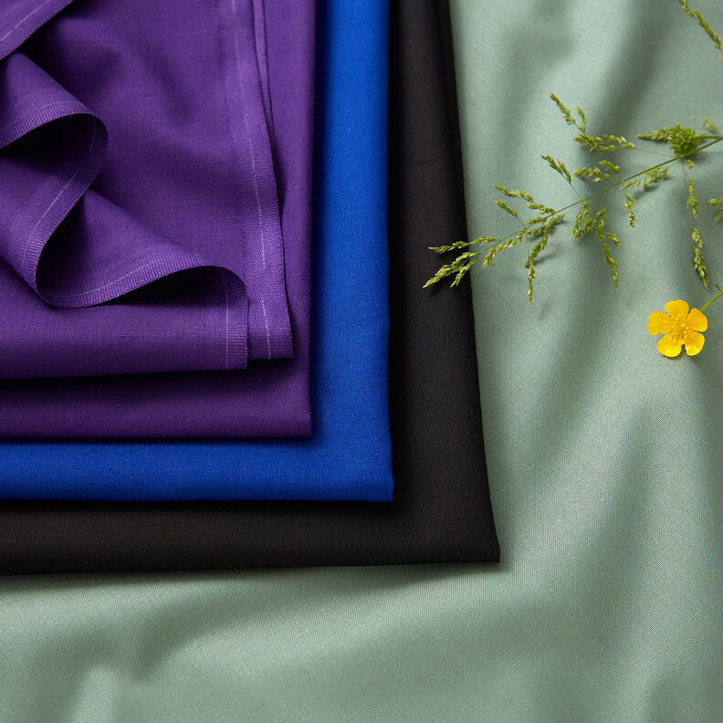 Bavlněná látka Kreton Jednobarevné provedení – královská modr,  image number 4