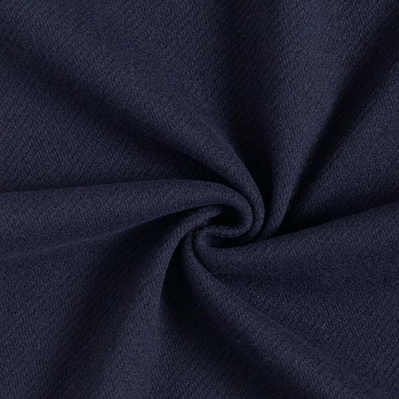 Kabátová tkanina směs vlny Uni – noční modrá,  image number 1