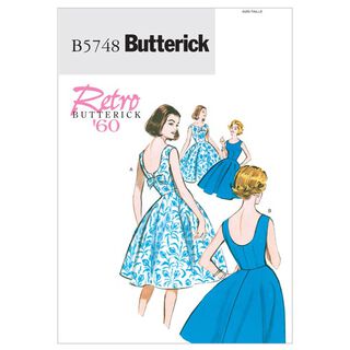 Vintage šaty, Butterick 5748|34 - 40|42 - 48, 