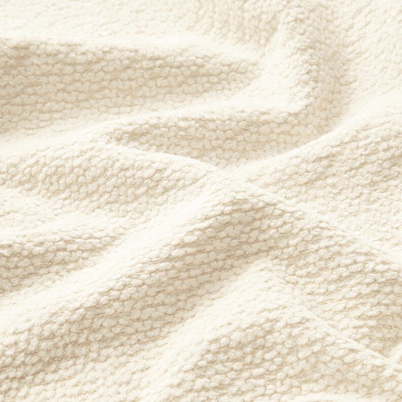 Čalounická látka měkký vlas – vlněná bílá,  image number 2