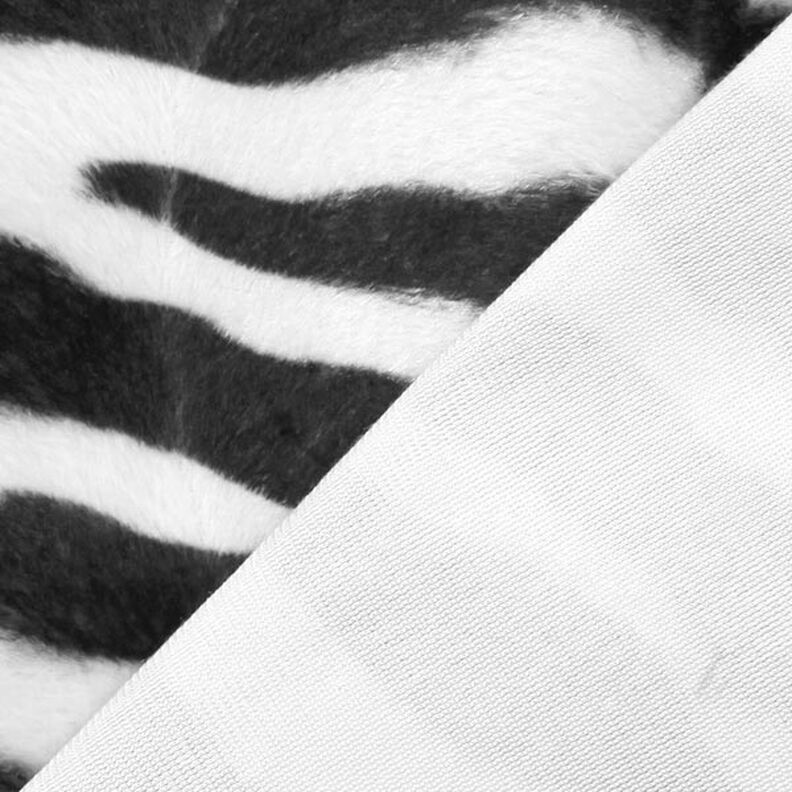 Imitace zvířecí kůže zebra – černá/bílá,  image number 4