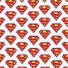 Bavlněný popelín Logo Superman Licenční látky | DC Comics – bílá,  thumbnail number 1