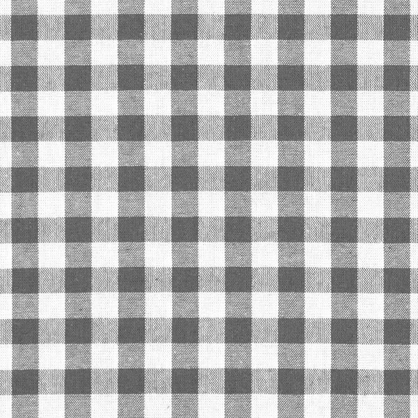 Bavlněný Vichy - 1 cm – šedá,  image number 1
