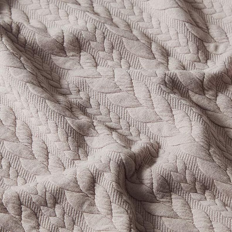 Žakárové žerzejové kloké Copánkový vzor – béžová,  image number 2