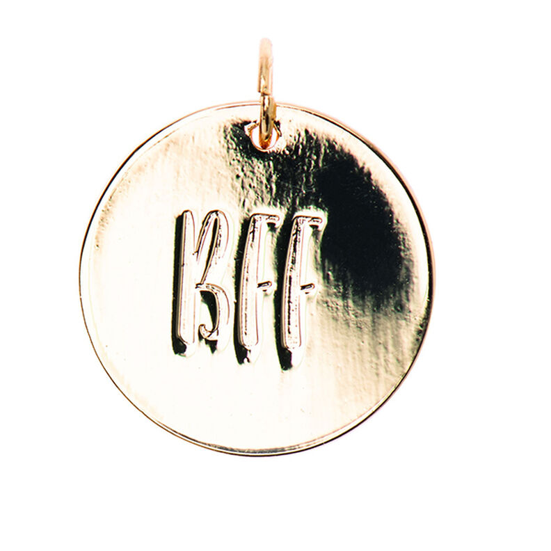 Přívěsek BFF [Ø17 mm] | Rico Design – zlatá kovový,  image number 1