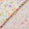 Viskózová látka Dobby s digitálním potiskem akvarelového moře květin – slonová kost/levandulová,  thumbnail number 4