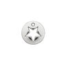 Ozdobný prvek Hvězda [ Ø 12 mm ] – stříbrná kovový,  thumbnail number 1
