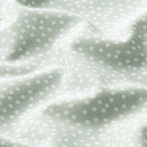 Bavlněná látka Kreton Nepravidelné puntíky – pastelově zelená, 