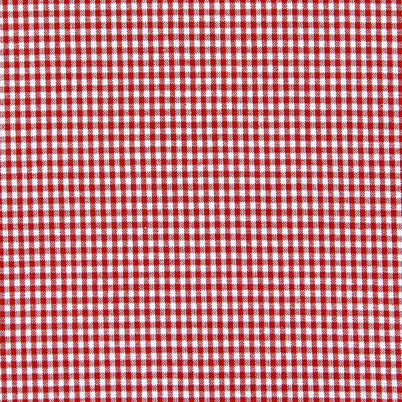 Bavlněná látka Vichy károvaná 0,2 cm – červená/bílá,  image number 1
