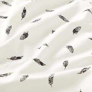 Bavlněný žerzej Pera – vlněná bílá | Zbytek 70cm, 