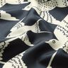 Saténový panel - vlaštovky | Katia Fabrics – antracitová/kremová,  thumbnail number 10