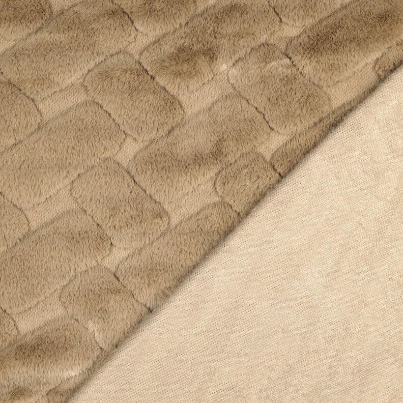 Umělá kožešina Abstraktní – písková,  image number 4