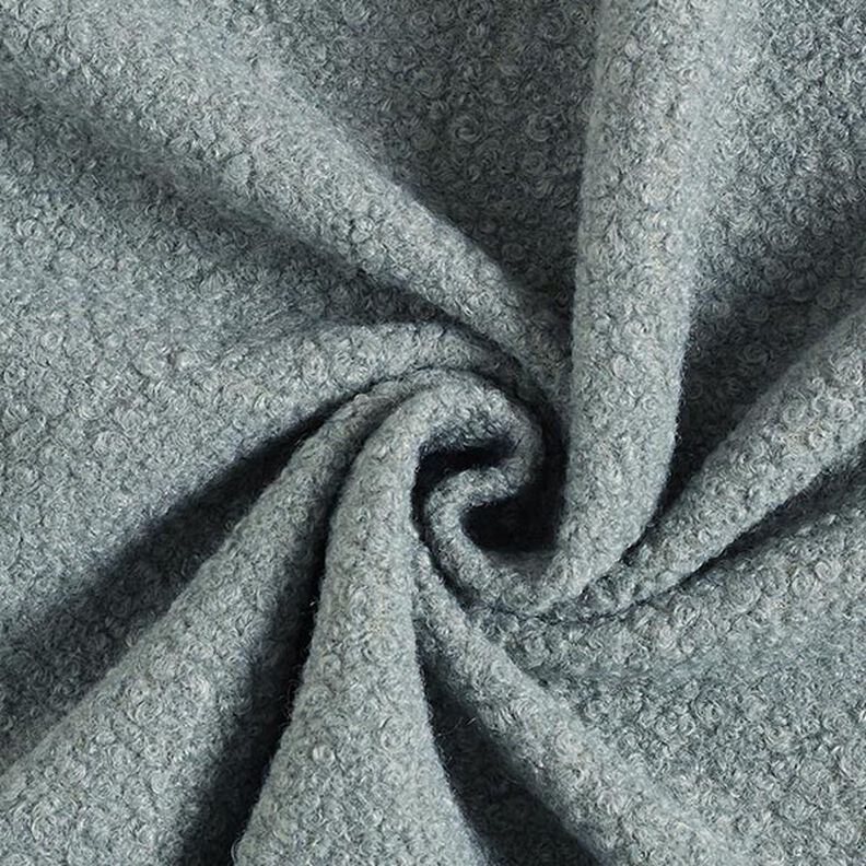 Valchované pletené buklé – modrošedá,  image number 1