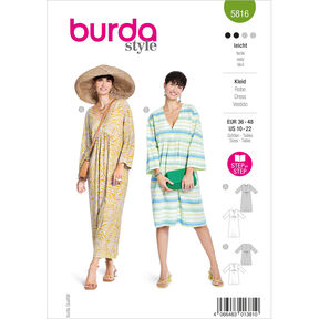 Šaty | Burda 5816 | 36-48, 