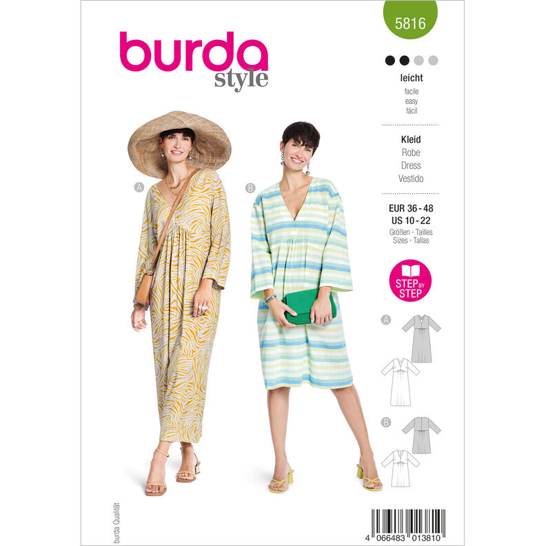 Šaty | Burda 5816 | 36-48,  image number 1