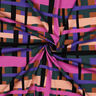 Viskózová látka stretch Line Layers | Nerida Hansen – tmavě zelená/světle fialova,  thumbnail number 3