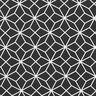 Dekorační látka Plátno Kaleidoskop – černá/bílá,  thumbnail number 1