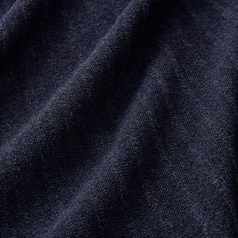 Uni žebrový úplet – noční modrá,  image number 2
