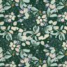 Viskózová tkanina Digitální tisk jarních květů – tmavě zelená/světle mátová,  thumbnail number 1