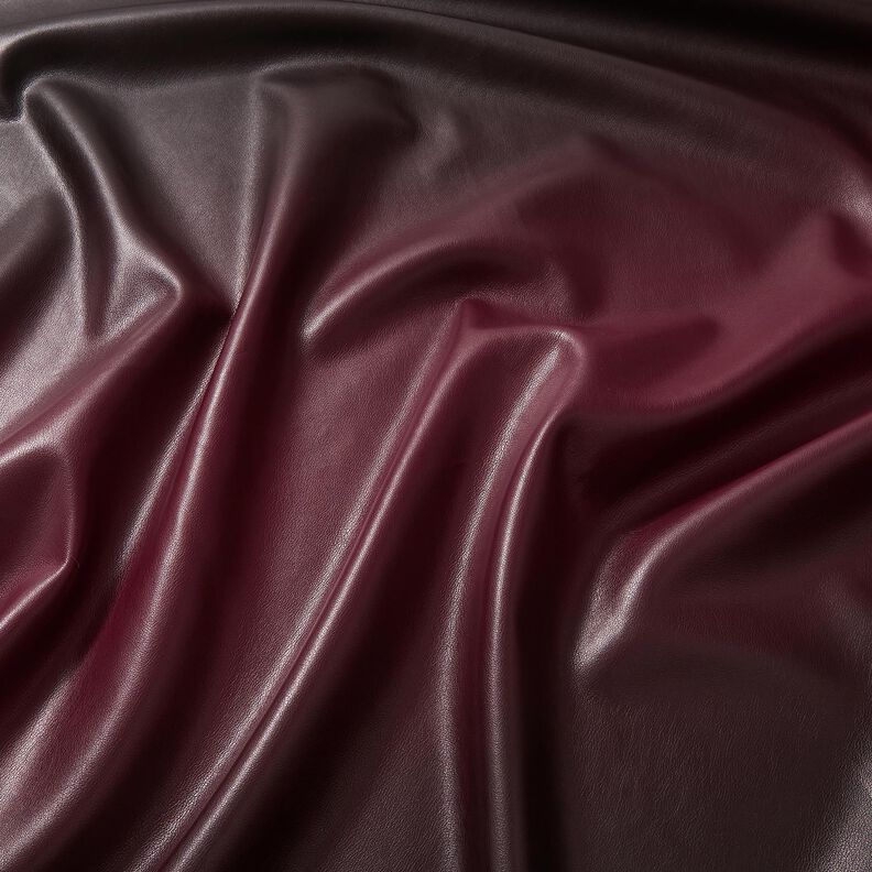Koženka Barevný přechod | Katia Fabrics – černá/bordó, image number 2