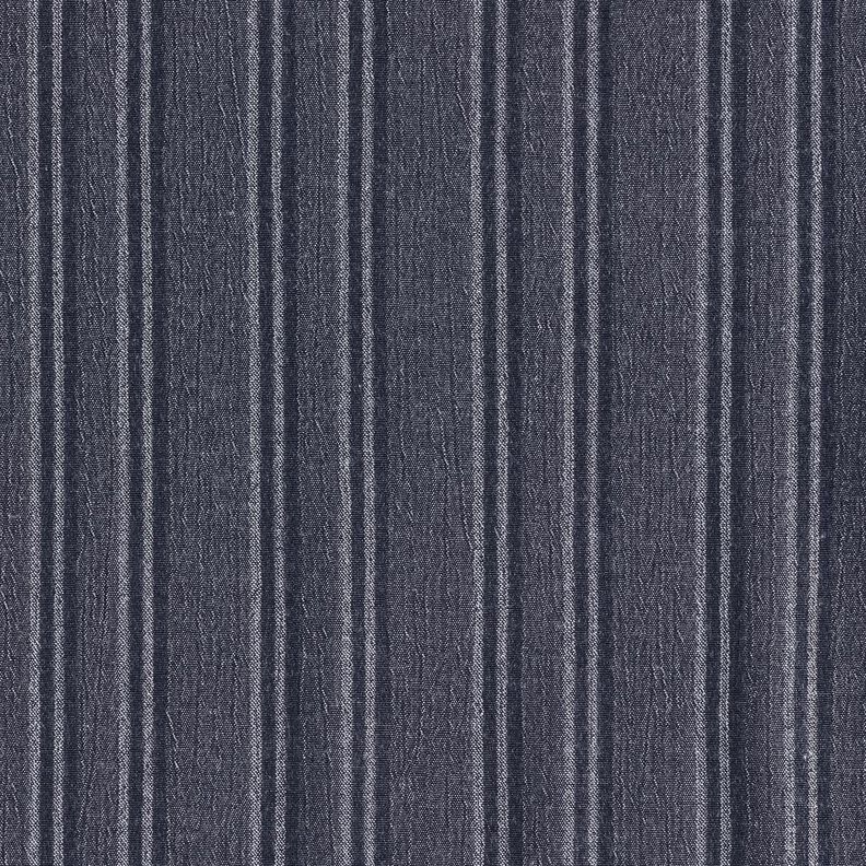 Bavlněná tkanina s drcenými pruhy – namornicka modr,  image number 1