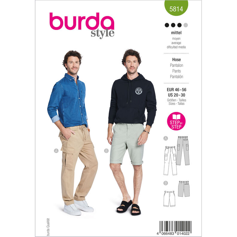 Kalhoty | Burda 5814 | 46-56,  image number 1