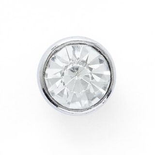 Knoflík s kovovým očkem [  Ø10 mm ] – stříbrná kovový, 