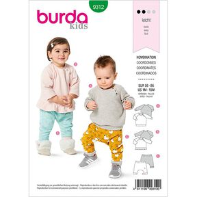 Tričko/Kalhoty, Burda 9312 | 56-86, 