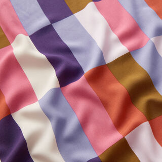 Viskózová tkanina Subway Tile | Nerida Hansen – barva lilku/světle růžová, 