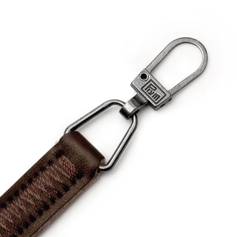 Módní zip imitace kůže [ 55 x 9 x 3 mm ] | Prym – hnědá,  image number 3