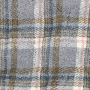 Prošívaná látka Flanel Kostka | Poppy Fabrics – šedá, 