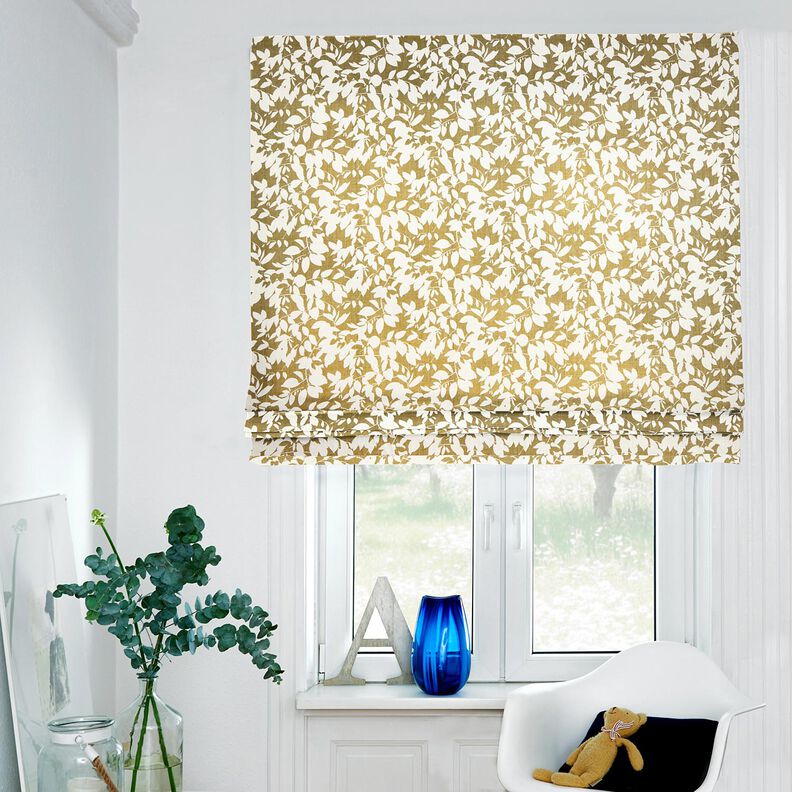 Dekoračn&iacute; l&aacute;tka Panama St&iacute;n listů &ndash; kremov&aacute;/světle olivov&aacute;,  image number 5