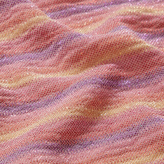 Třpytivý žerzej pruhový gradient – pink, 