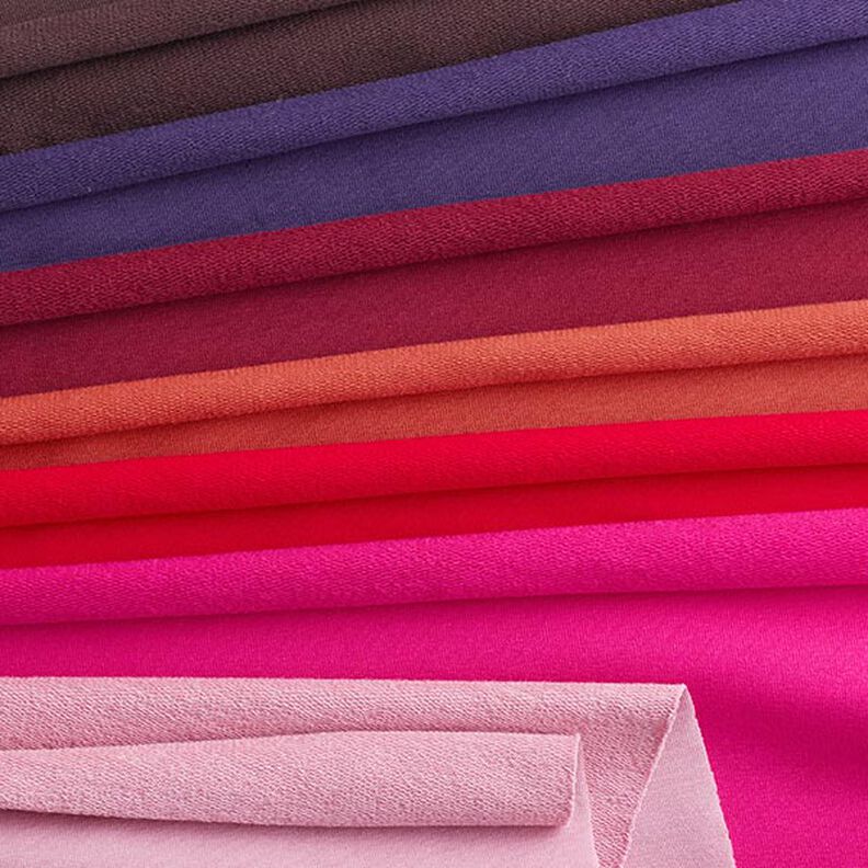 Lehké francouzské froté jednobarevné – pink,  image number 6