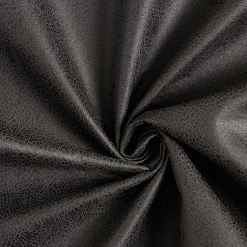 Čalounická látka Imitace kůže – černá,  image number 1