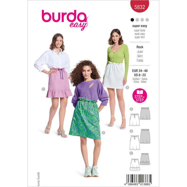 Sukně | Burda 5832 | 34-48, image number 1