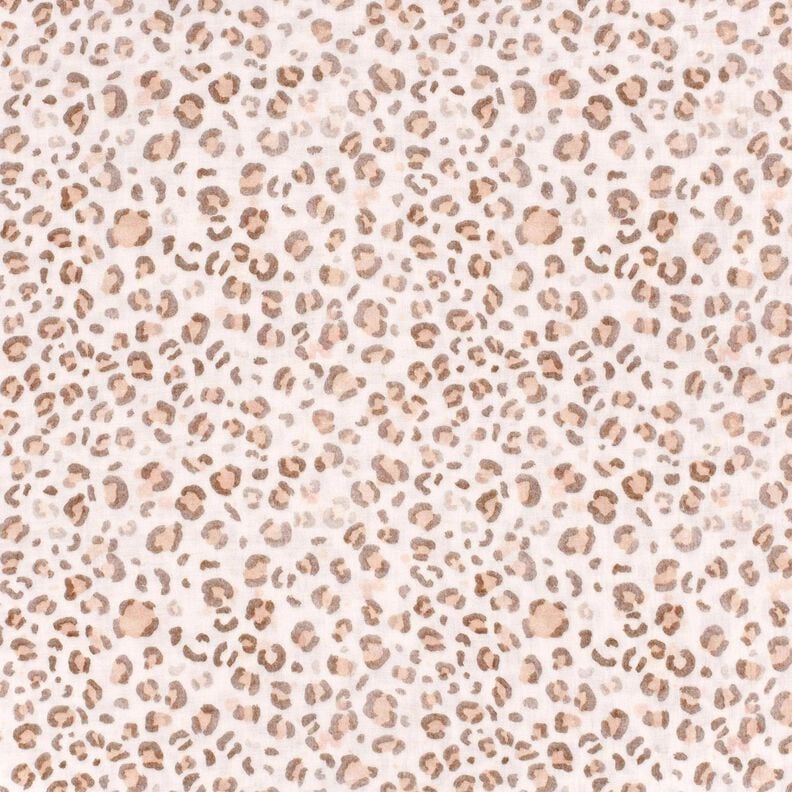 Mušelín / dvojitá mačkaná tkanina Akvarelový Lev digitální potisk – slonová kost,  image number 1