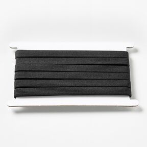 Hladká gumová stužka [5 m | 10 mm] – černá, 