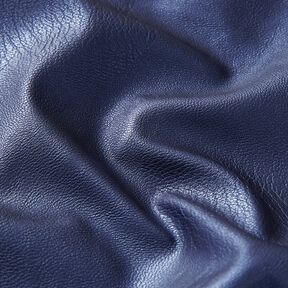 Streč Imitace kůže Metalický – namornicka modr, 
