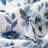 Viskózová látka Dobby digitální tisk akvarelové květiny – slonová kost/světle džínová modrá,  thumbnail number 2
