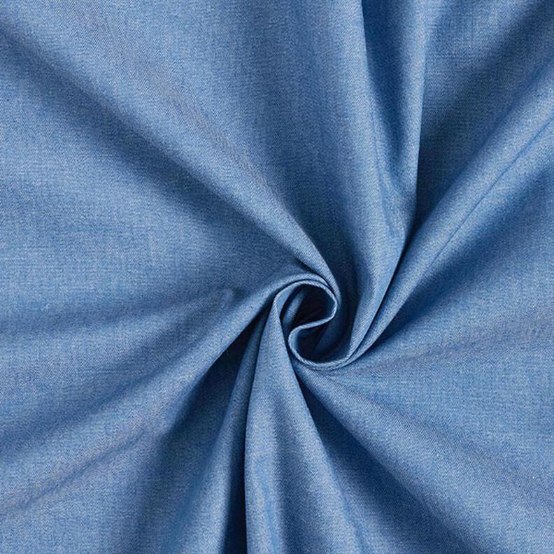 Bavlněné šambré ve vzhledu džínoviny – modrá,  image number 1