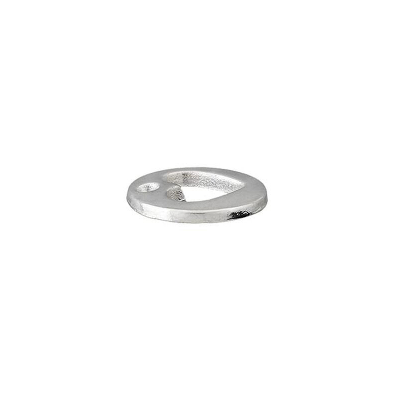 Ozdobný prvek Srdíčko [ Ø 12 mm ] – stříbrná kovový,  image number 2