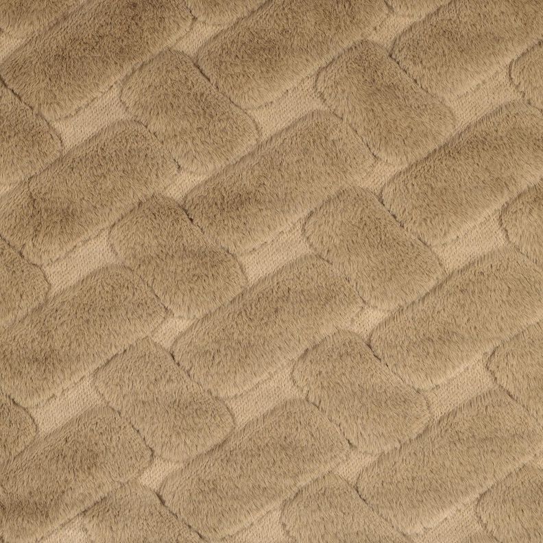 Umělá kožešina Abstraktní – písková,  image number 1