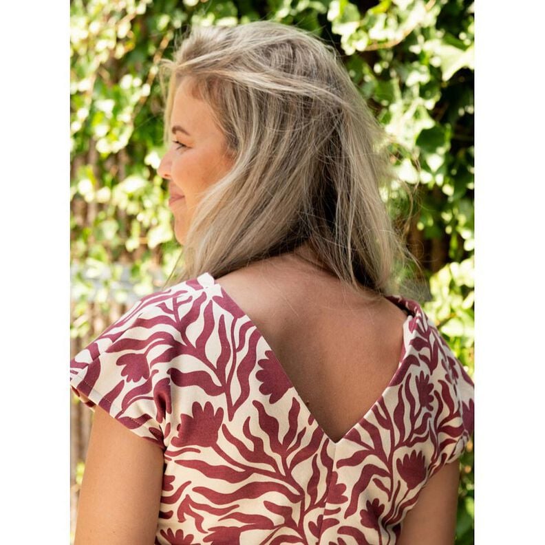 Teplákovina počesaná nebělené Květiny | Poppy Fabrics – kremová/khaki,  image number 5