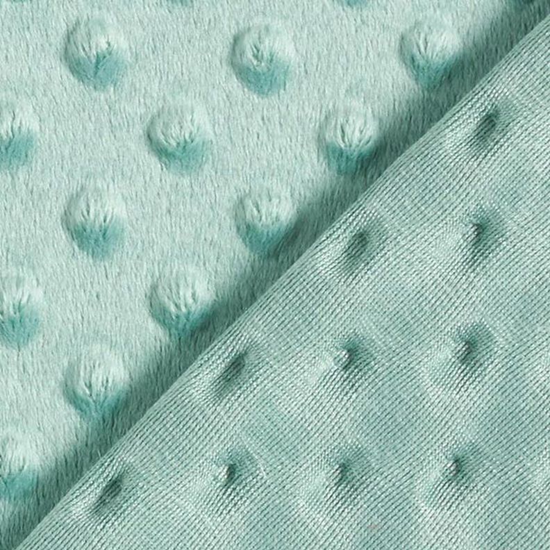 Hebký fleece vyražené puntíky – rákosove zelená,  image number 4