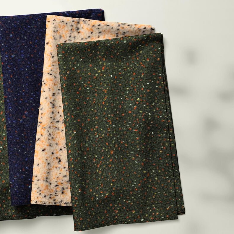 Plyš teddy Tvíd Melír | Poppy Fabrics – béžová, image number 6