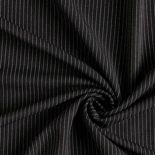 Oblekovina Jemné proužky Jemný  5 mm – černá, 