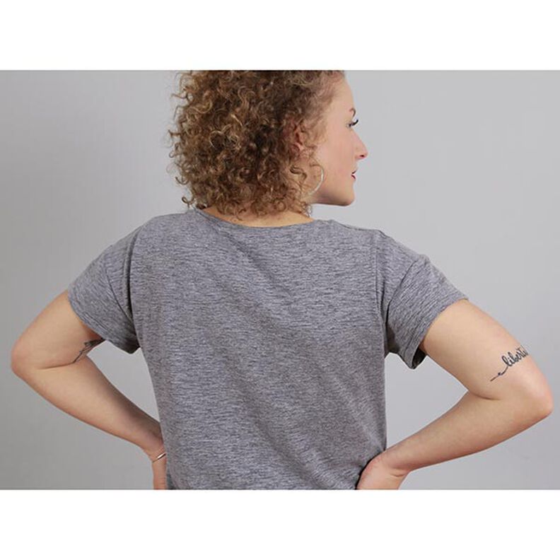 FRAU TINA – ležérní jednoduché tričko s krátkým rukávem, Studio Schnittreif  | XS -  XXL,  image number 5